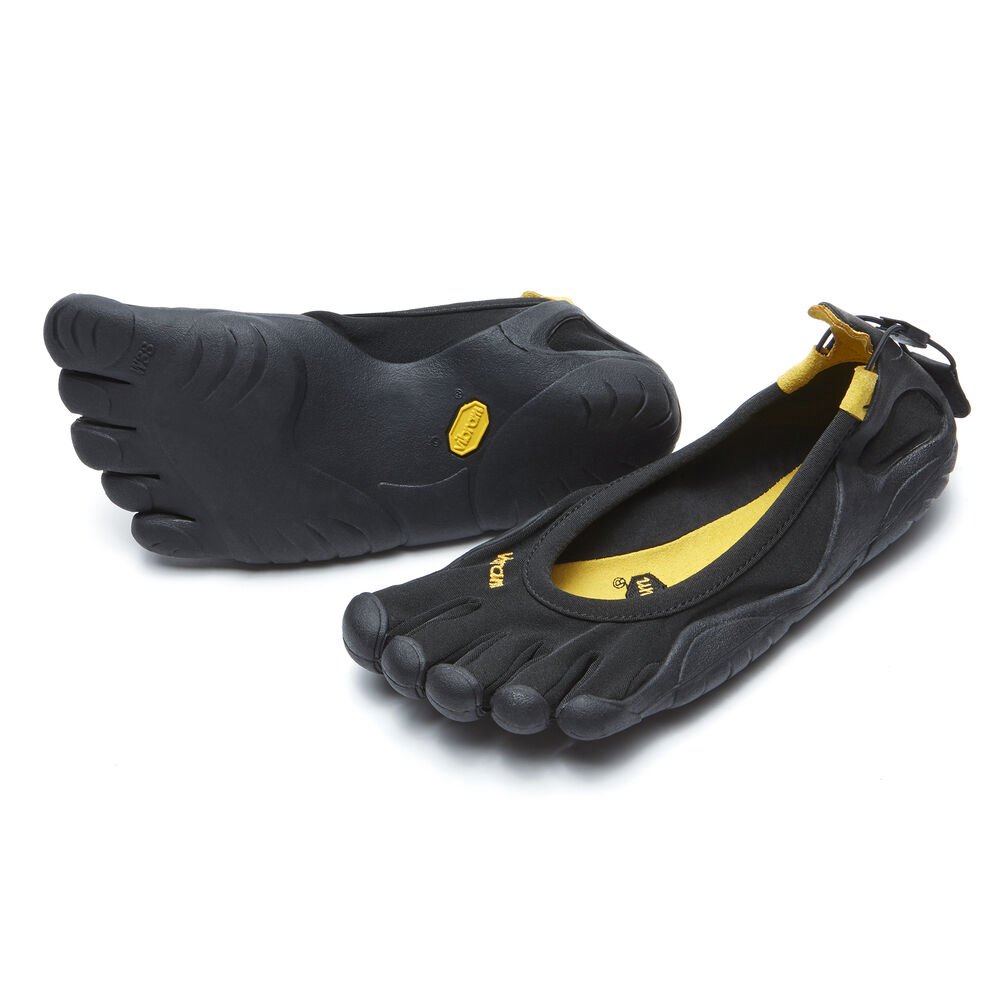 Black Unisex Aviator Nonslip Five Finger Running Shoes  KK FIVE FINGERS